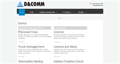 Desktop Screenshot of dcomm.cz